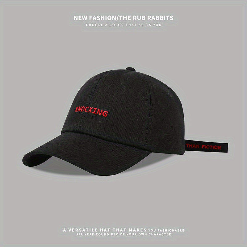 Letter Embroidery Hip Hop Baseball Cap Casual Unisex Cotton Dad Hat Adjustable