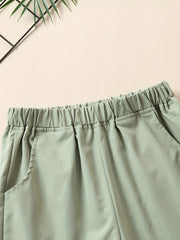 3pcs Boys Letter Print Casual Quick-drying Shorts for Summer