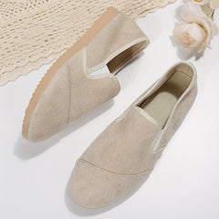 Women's Solid Slip On Sneakers Lightweight Outdoor Shoes