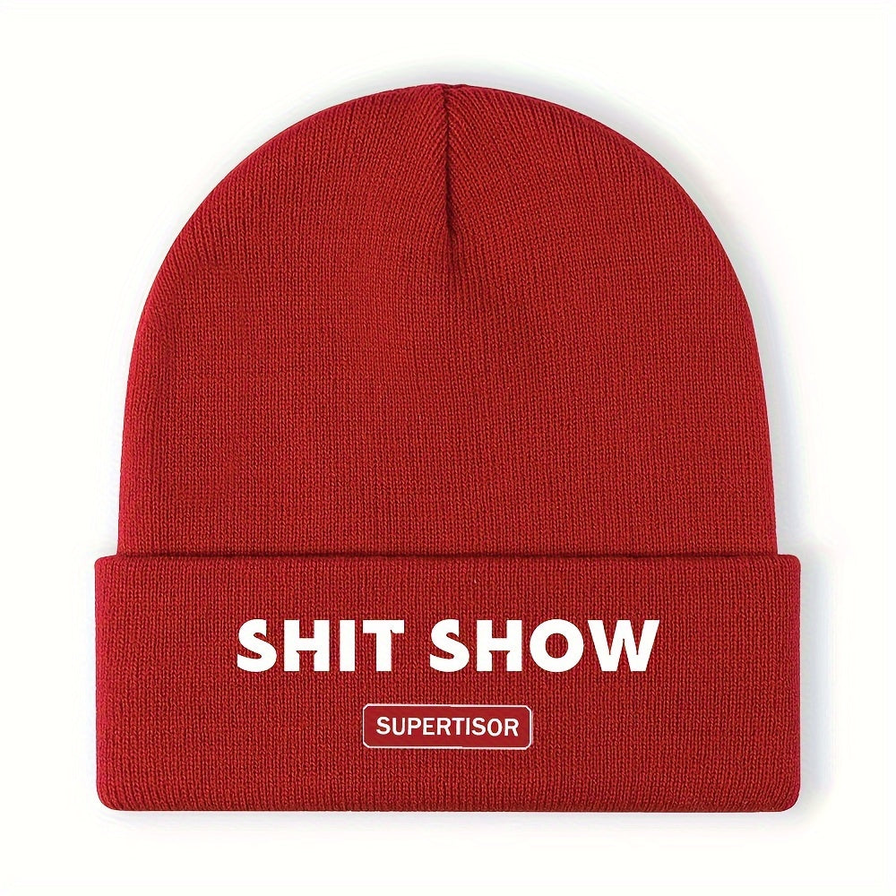 Knitted Beanie Hat Outdoor Warm Cap for Men Women