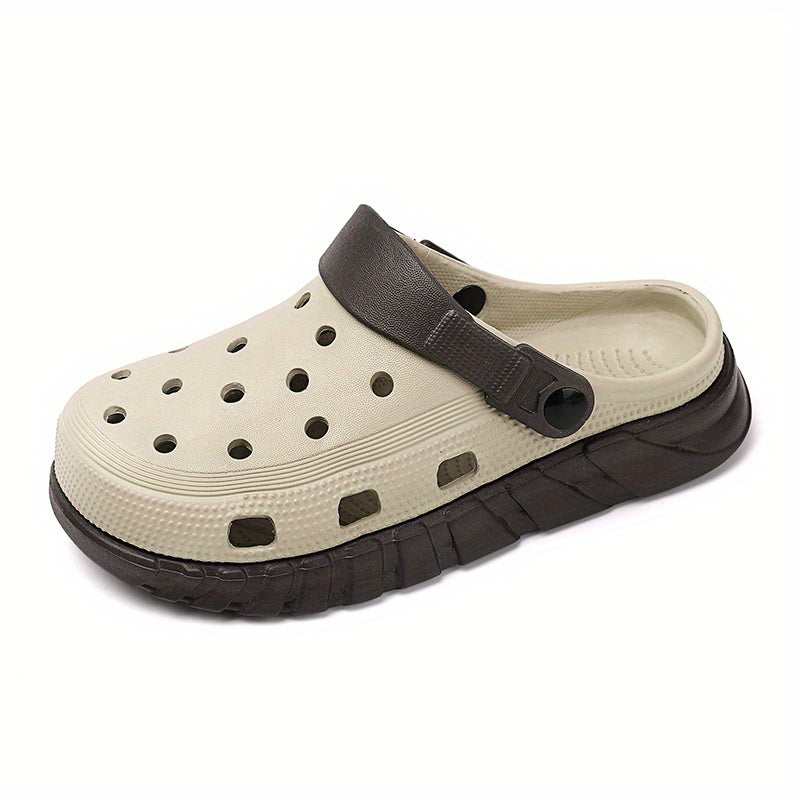 Men's Slip On Platform Clogs Durable Beach Garden Shoes