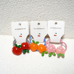 2pcs Fruit Rubber Band Hair Ring Hair Accessories