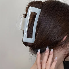 Rectangle Hair Claw Clip Non Slip Strong Hold Grip Hair Jaw Clip