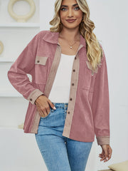 Plaid Button Jacket Women's Clothing