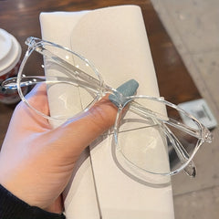 Light Blocking Glasses Square Clear Lens Computer Glasses