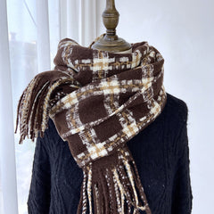 Colorful Plaid Warm Winter Scarf for Women
