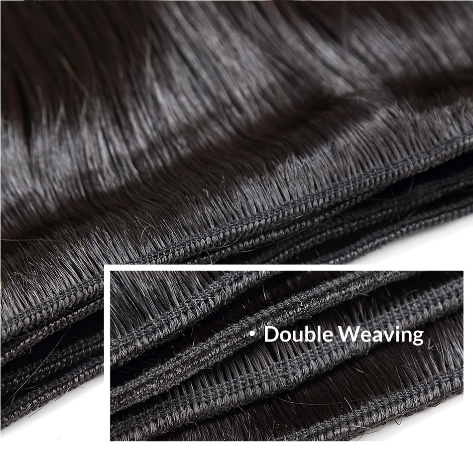 10A Brazilian Straight Hair Bundle 3PCS Human Hair Weaving Extension