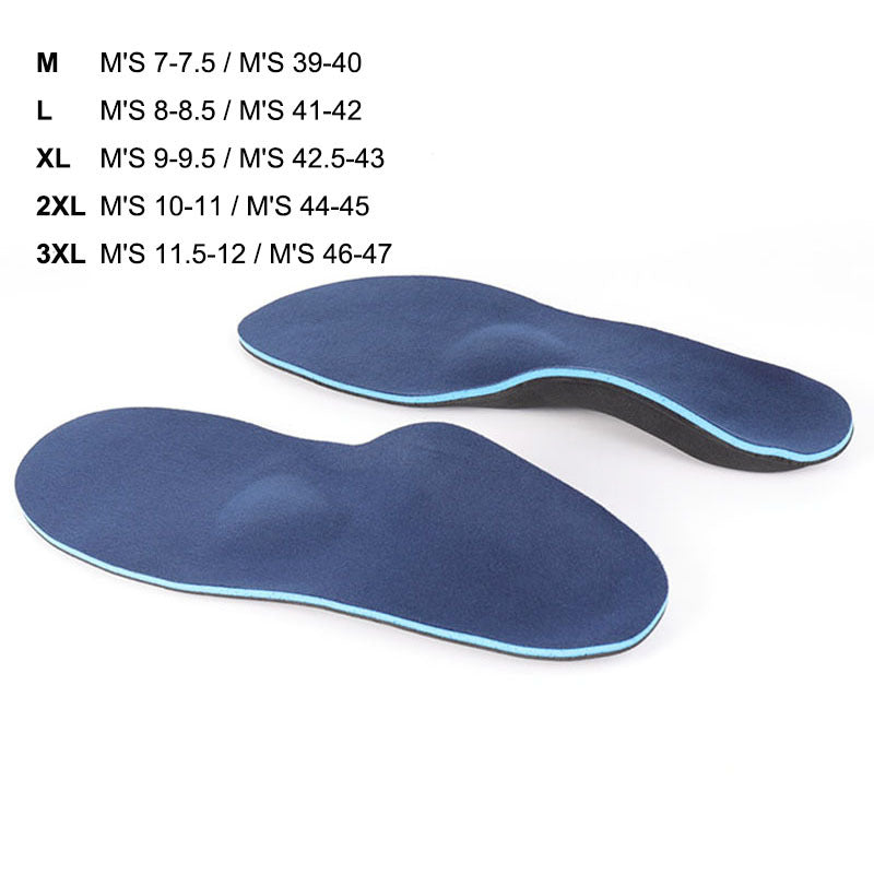 Orthotic Arch Support Insoles for Flat Feet Plantar Fasciitis - Men and Women