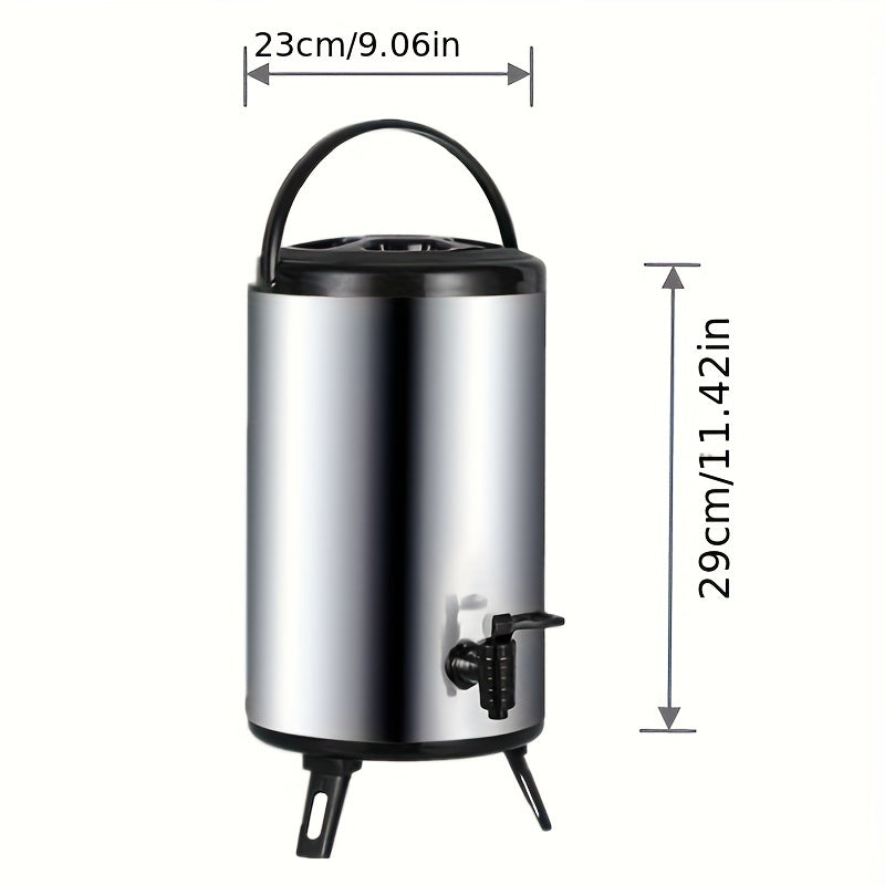 5L Portable Coffee Pot Stainless Steel Thermal Bucket Insulated Bucket