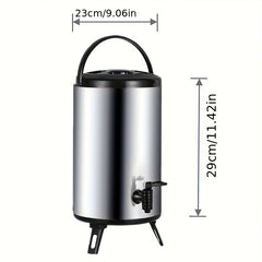 5L Portable Coffee Pot Stainless Steel Thermal Bucket Insulated Bucket