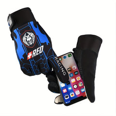 Men's Full Fingered Sunscreen Driving Gloves Anti Slip Breathable