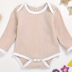 Baby Girls Cotton Long Sleeve Triangle Romper