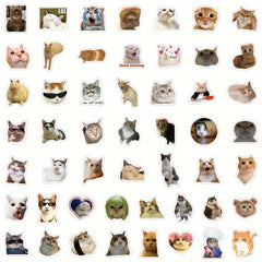 100PCS Cat Stickers Vinyl Waterproof Decals Scrapbook Laptop Bumper Skateboard