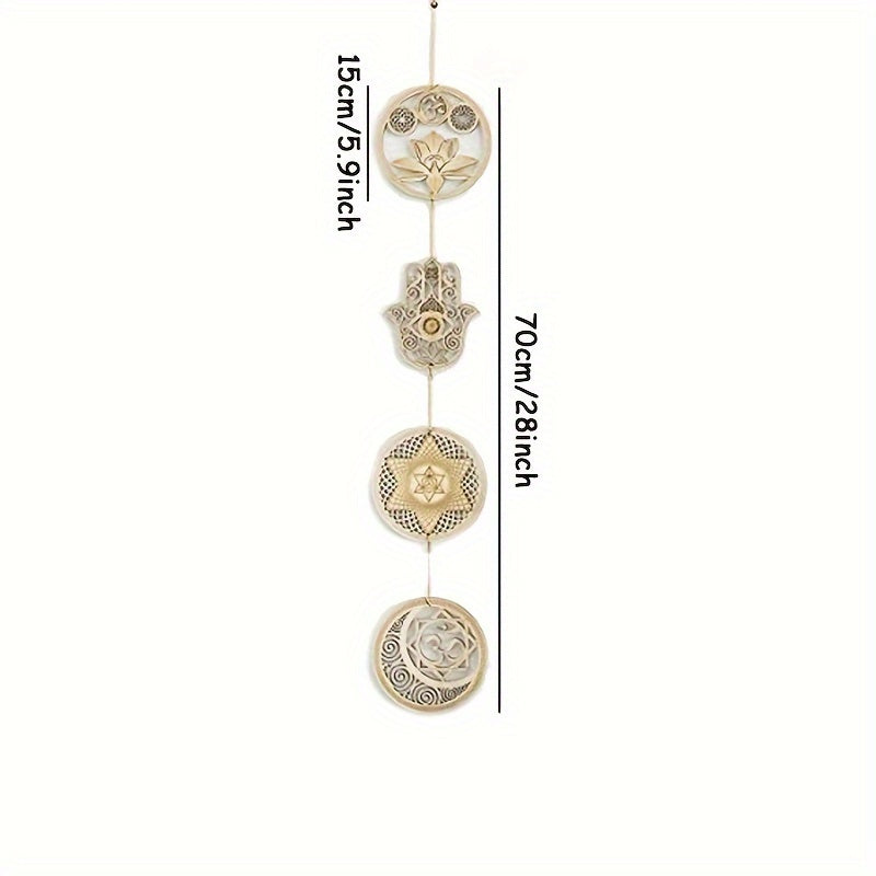 Wooden Pendant Ornament for Outdoor Party and Home Decor