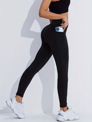 High Waist Solid Yoga Leggings Hip Lifting Tight Pants
