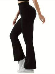 Women's Flared High Waist Leggings Tummy Control Workout Pants