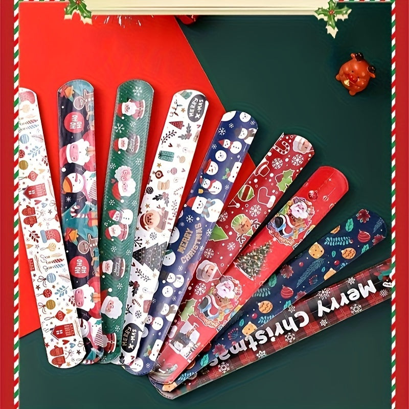 Christmas Bracelet Snowman Elk Clap Rings Santa Claus Gift Boys Girls