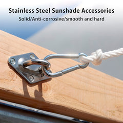 Sun Shade Sail Hardware Kit - Stainless Steel Canopy Fittings