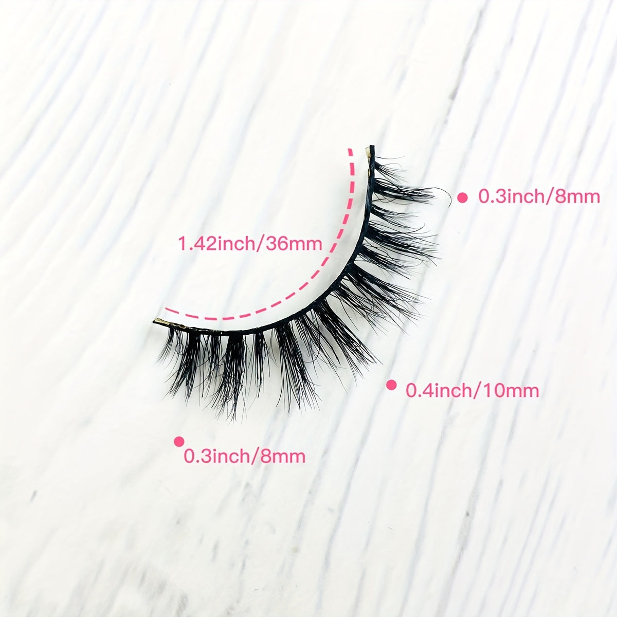 10mm Mink Lashes Daily Wear Fluffy Natural False Eyelashes Wispy Strip Lash