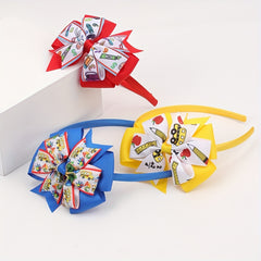 Double Layer Bow Hair Band Sweet Hair Accessories Ribbons Bow Headband