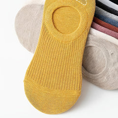 10 Pairs Women's No Show Socks Lightweight Non Slip Solid Boat Socks