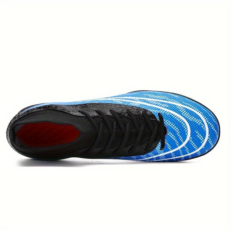 Men's High Top Turf Football Boots Anti-skid TF Soccer Cleats