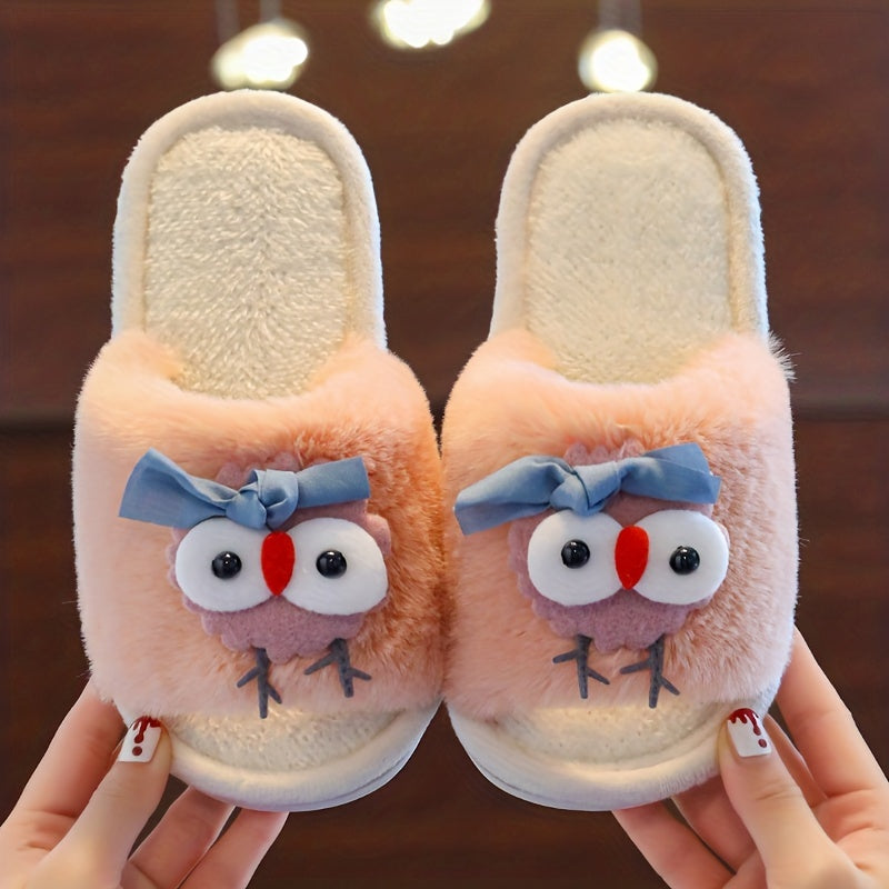 Girls Cartoon House Shoes Non Slip Soft Bottom Walking Shoes