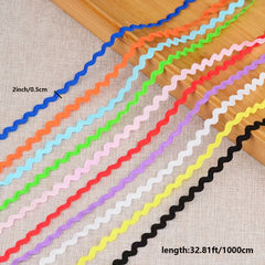10 Meter Navy Wave Bending Band Sewing Lace Trim For Textile DIY Crafts