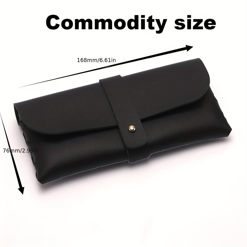 Litchi Embossed Glasses Bag PU Leather Sunglasses Case