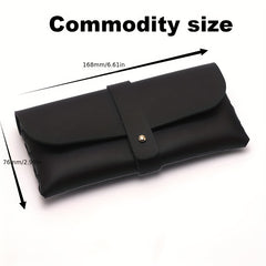 Litchi Embossed Glasses Bag PU Leather Sunglasses Case