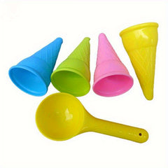 Ice Cream Cone Sand Molds - Set of 10