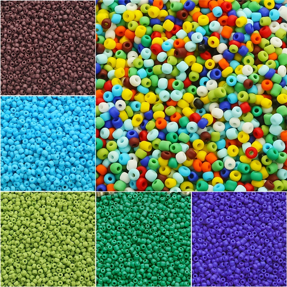 690pcs Solid Matte Rice Beads Jewelry Making