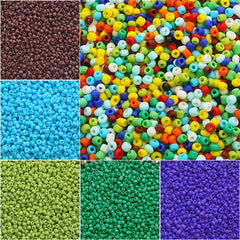 690pcs Solid Matte Rice Beads Jewelry Making