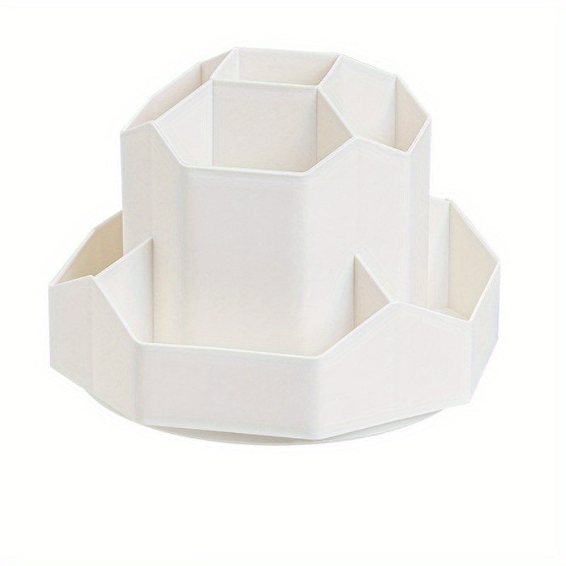 360 Rotating Cosmetic Organizer Box Makeup Brush Case Holder Lipstick Holder