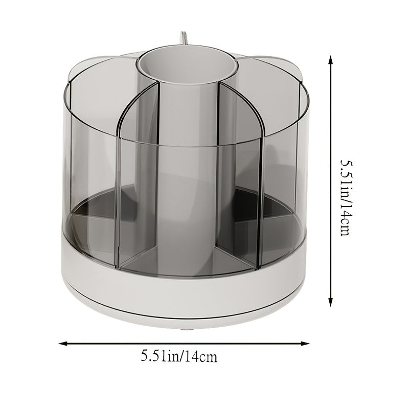 Rotating Pencil Holder Cosmetic Storage Box Office Students Adults