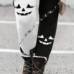 Halloween Casual Pants Women's Colorblock Skinny Leggings