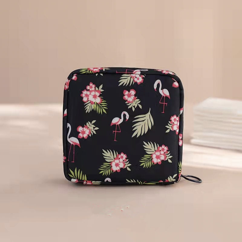 Cartoon Pattern Sanitary Napkin Bag Travel Storage Bag