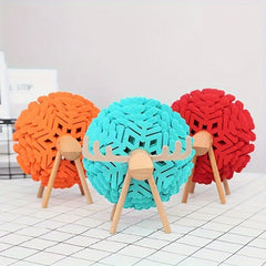 Sheep Shaped Coasters with Wood Holder, Absorbent Cup Pads for Car & Home