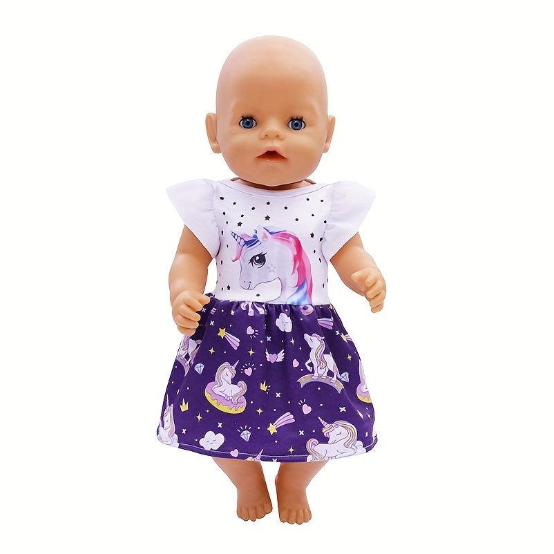 Unicorn Dress for 18 Inch Dolls
