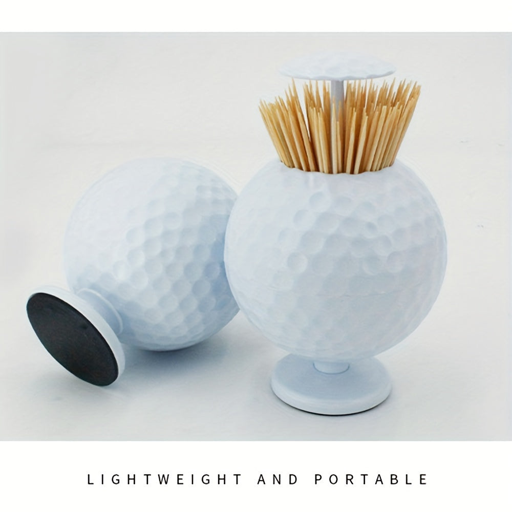 Golf Toothpick Tube Press Automatic Toothpick Box Portable Toothpick Bucket