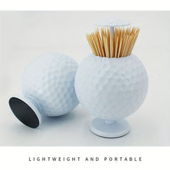 Golf Toothpick Tube Press Automatic Toothpick Box Portable Toothpick Bucket