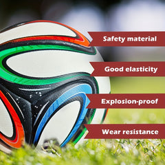 Classic No 5 Soccer Ball PU Leather Seamless