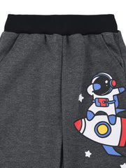 Boys Space Astronaut Print Sweatpants Kids Clothes For Spring