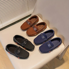 Boys Woven Loafer Shoes Breathable Comfortable Non Slip