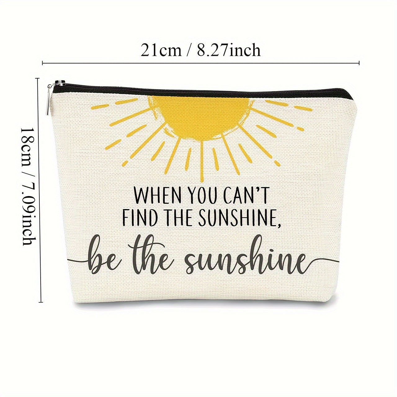 Unisex Sunshine Cosmetic Bag Zipper Travel Wash Bag