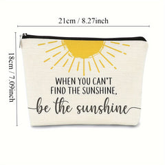 Unisex Sunshine Cosmetic Bag Zipper Travel Wash Bag
