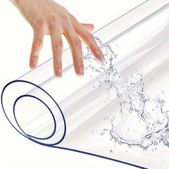 Transparent PVC Tablecloth Heat/Water Resistant Non-Slip Washable - Home/Hotel