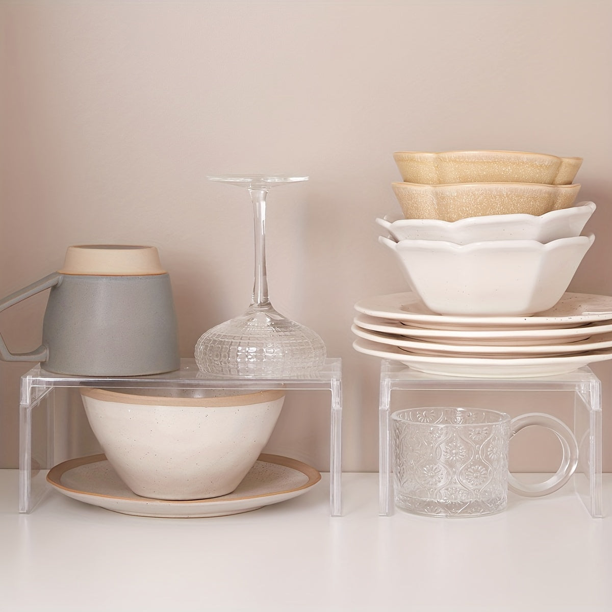 Transparent Multifunctional Shelf Modern Storage Rack For Home
