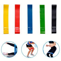 5pcs Yoga Stretching Rope Bands for Hip Lifting Body Training