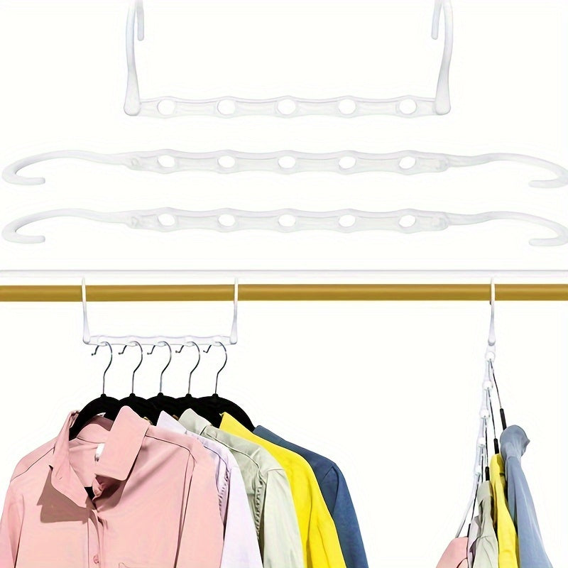 Magic Hanger Space Saving Storage Windproof Plastic Hanger 6 Packs